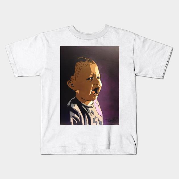 Travis Cries Kids T-Shirt by CherokeeArtist